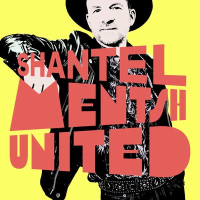 Coverbild „Shantel – Mentsh United“ mit Shantel in Lederjacke und Hut